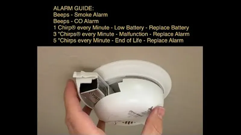 Easy Smoke Alarm Battery Replacement